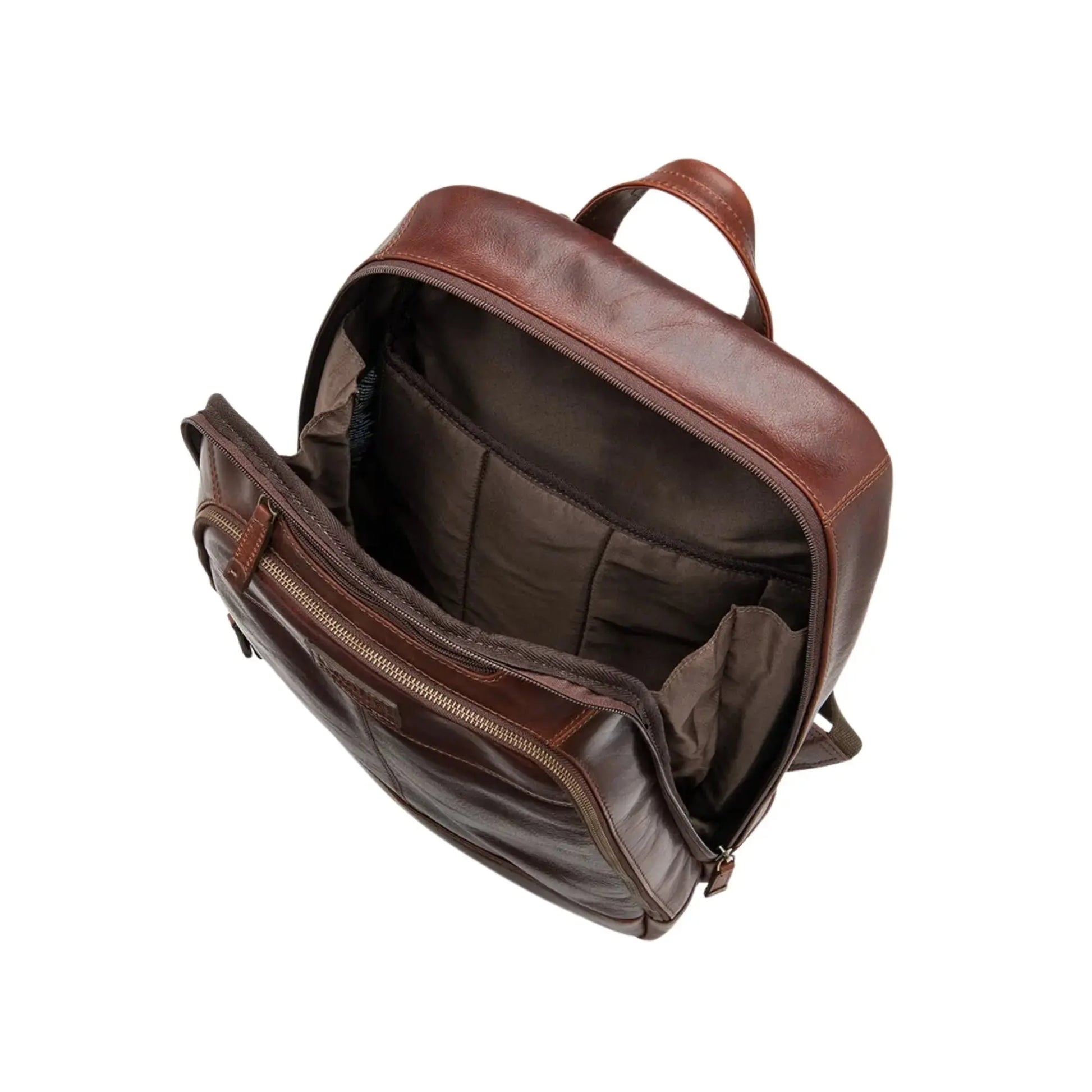 Buy Loake Waterloo Leather Rucksack - Brown | Backpacks at Woven Durham