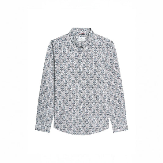 Buy Ben Sherman White Floral Print Long Sleeve Shirt | Long-Sleeved Shirtss at Woven Durham