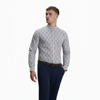 Buy Ben Sherman White Floral Print Long Sleeve Shirt | Long-Sleeved Shirtss at Woven Durham