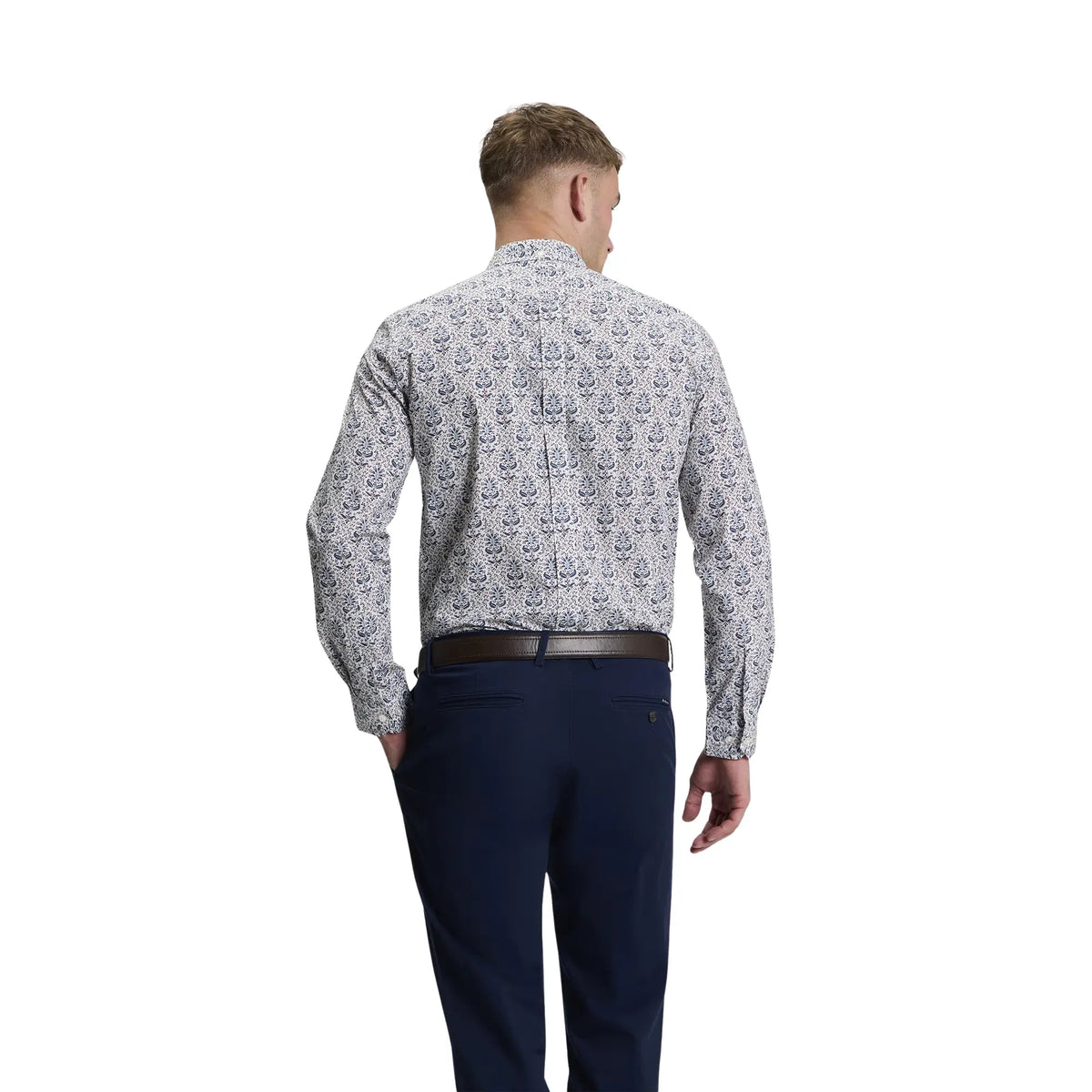 Buy Ben Sherman White Floral Print Long Sleeve Shirt | Long-Sleeved Shirtss at Woven Durham