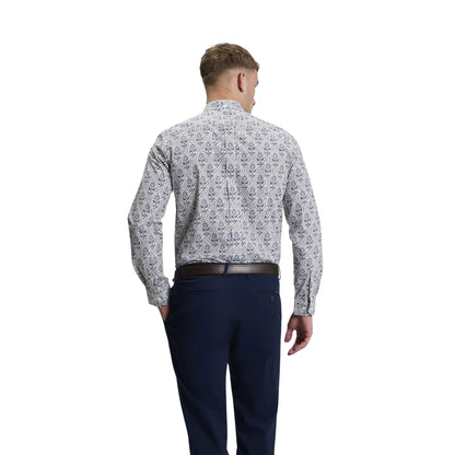 Buy Ben Sherman White Floral Print Long Sleeve Shirt | Long-Sleeved Shirtss at Woven Durham