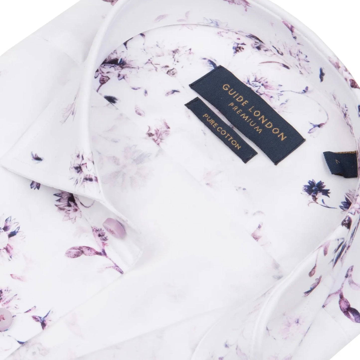 Buy Guide London Floral Print Shirt - Pink/White | Long-Sleeved Shirtss at Woven Durham