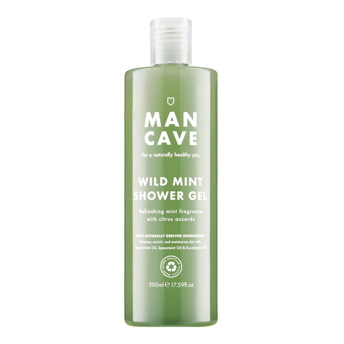 Buy ManCave Wild Mint Shower Gel 500ml, Gifts for Him, Mens Shower Gel | s at Woven Durham