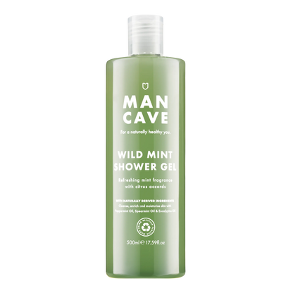Buy ManCave Wild Mint Shower Gel 500ml, Gifts for Him, Mens Shower Gel | s at Woven Durham