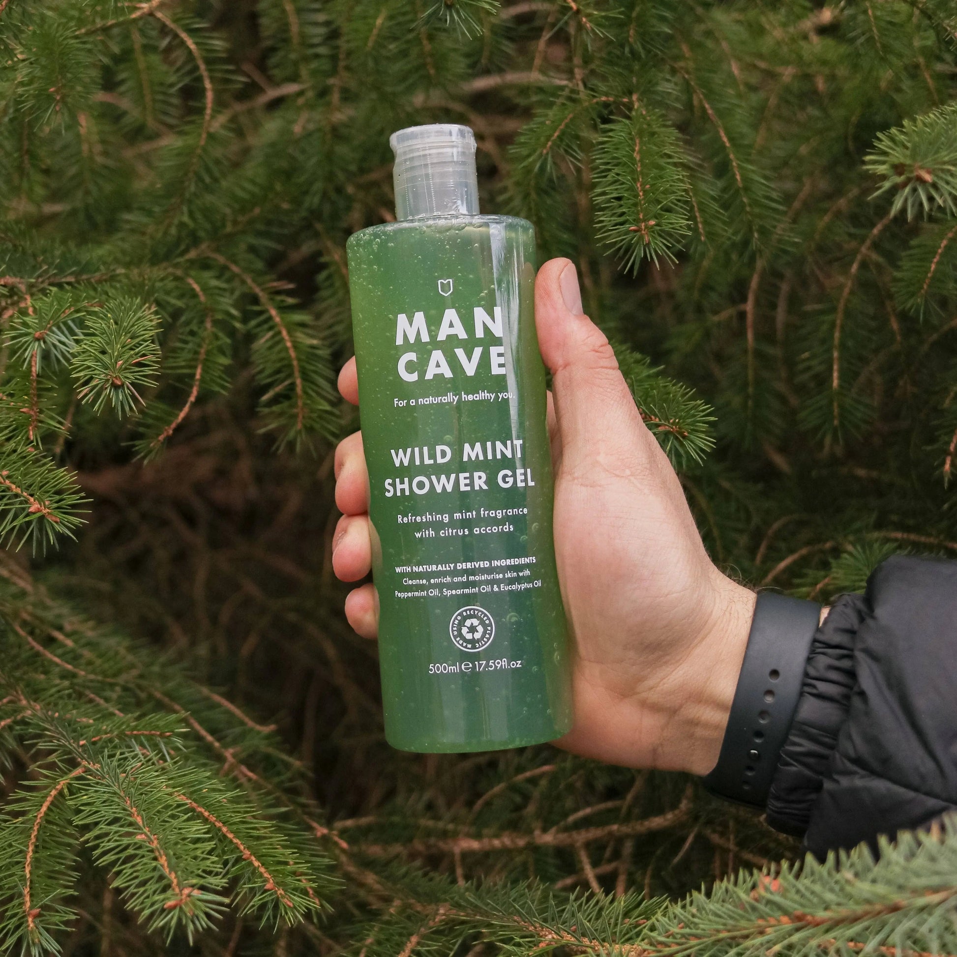Buy ManCave Wild Mint Shower Gel 500ml, Gifts for Him, Mens Shower Gel | s at Woven Durham