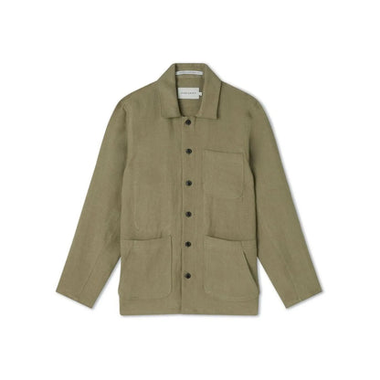 Buy Peregrine Windsor Linen Shacket - Sage | Overshirtss at Woven Durham