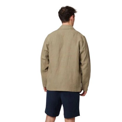 Buy Peregrine Windsor Linen Shacket - Sage | Overshirtss at Woven Durham