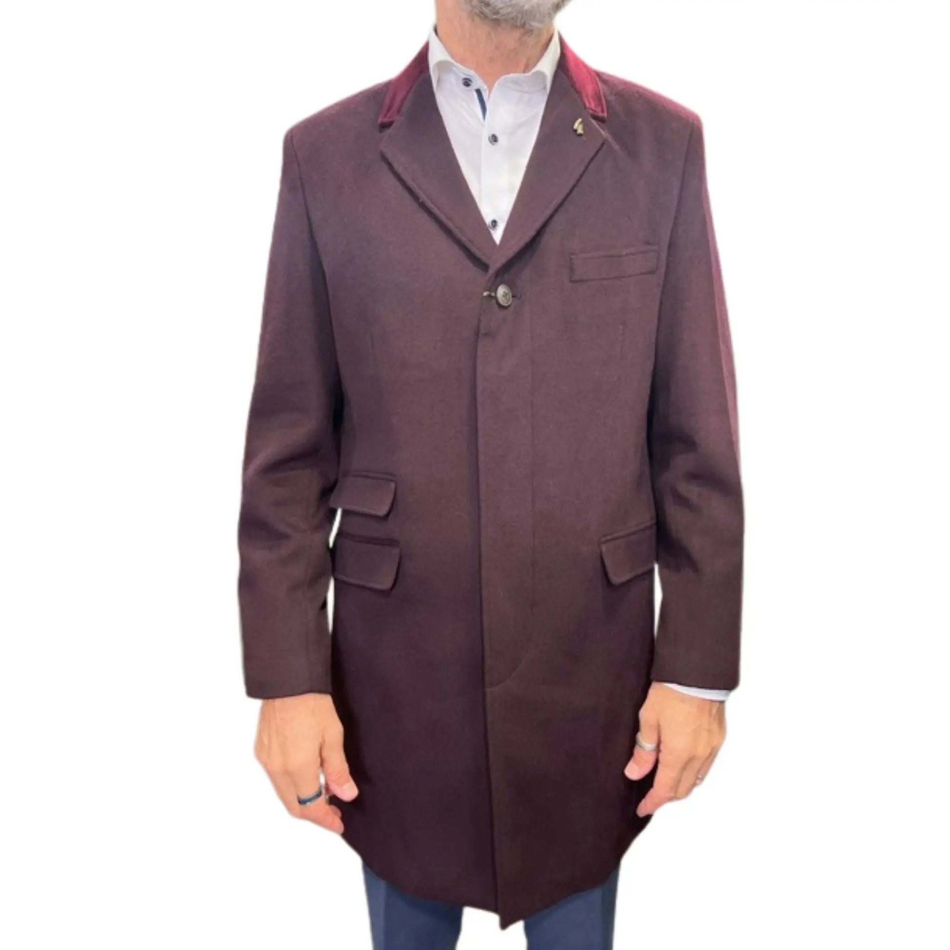 Buy Gabicci Vintage Winston Coat - Mulberry | Coatss at Woven Durham