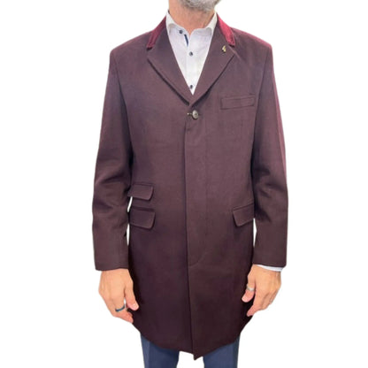 Buy Gabicci Vintage Winston Coat - Mulberry | Coatss at Woven Durham