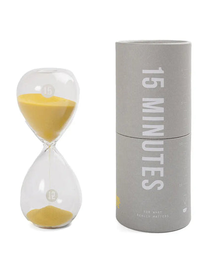 Buy School Of Life 15 Minute Glass Timer | Stationerys at Woven Durham