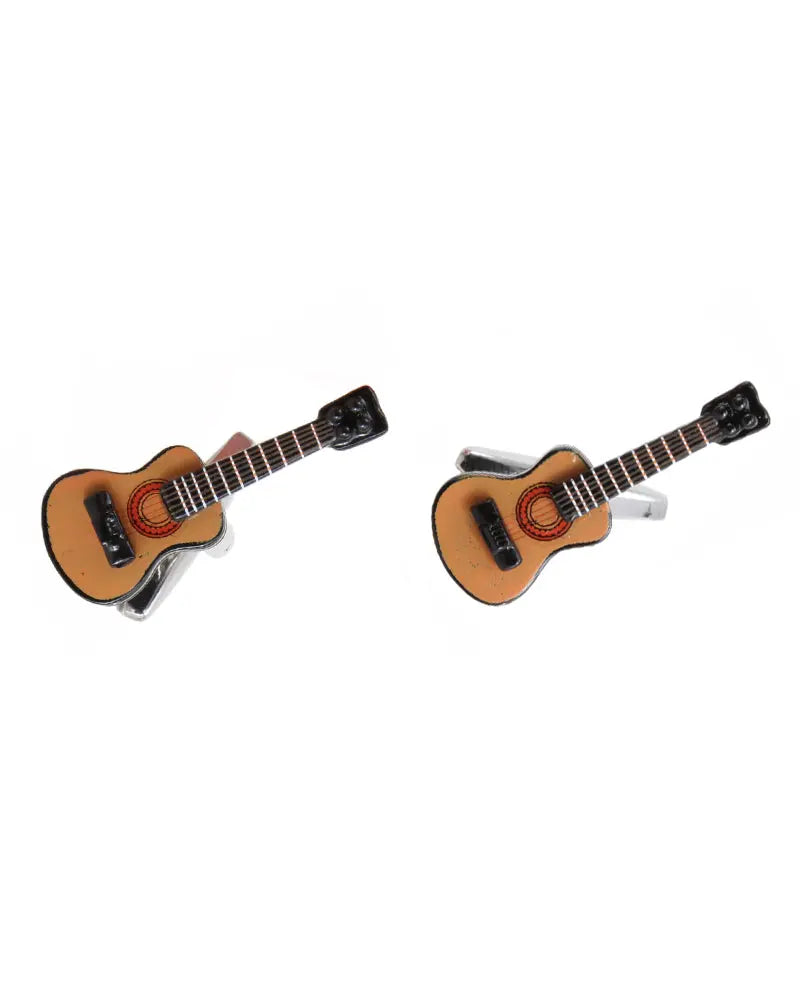Acoustic Guitar Cufflinks - Brown Dalaco