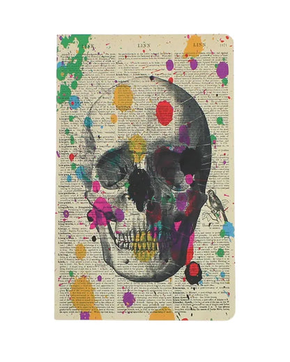 Buy WeAct Company Arty Skull Dictionary Art Notebook | Notebookss at Woven Durham