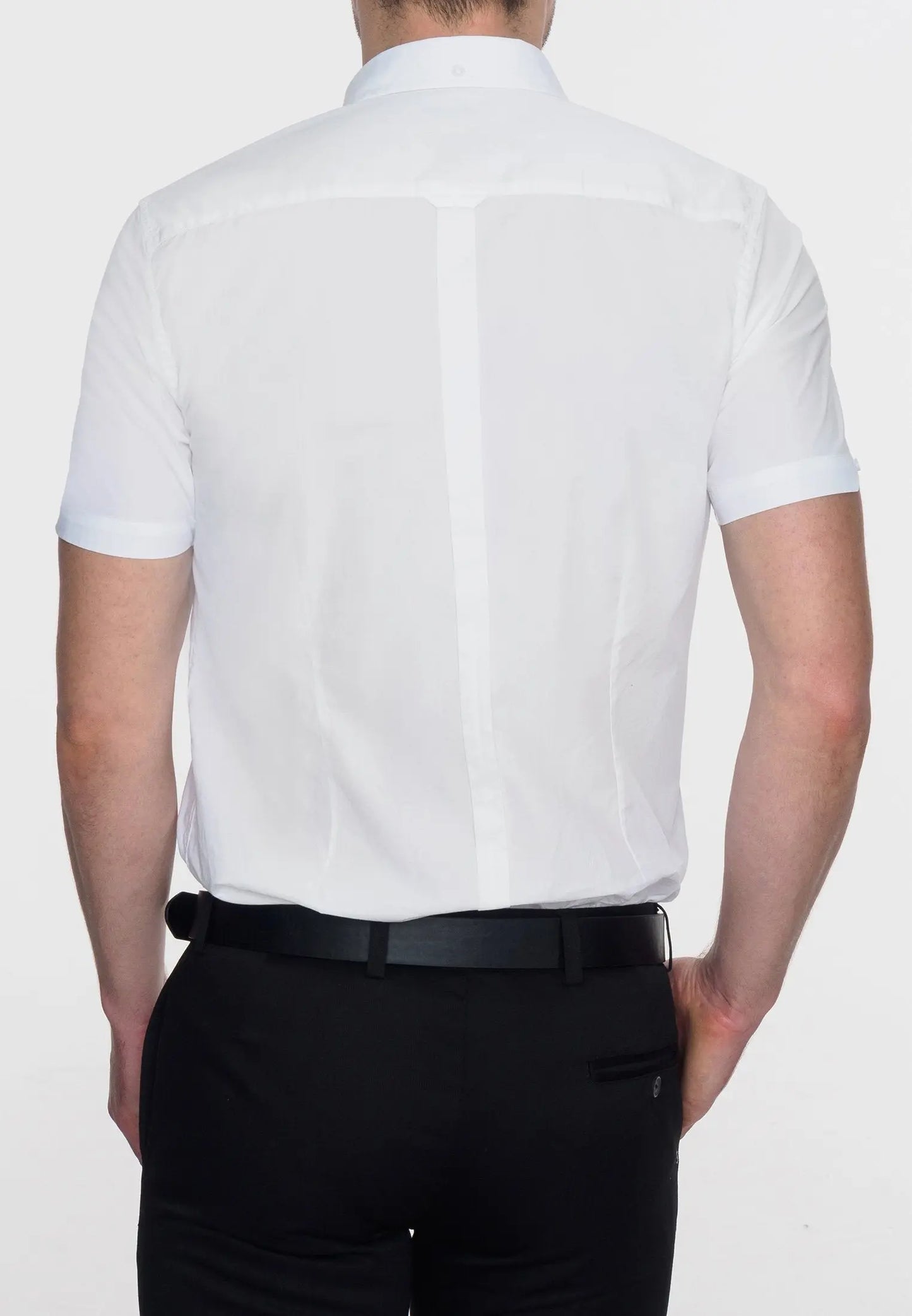 Merc London Baxter Short Sleeve Shirt - White From Woven Durham
