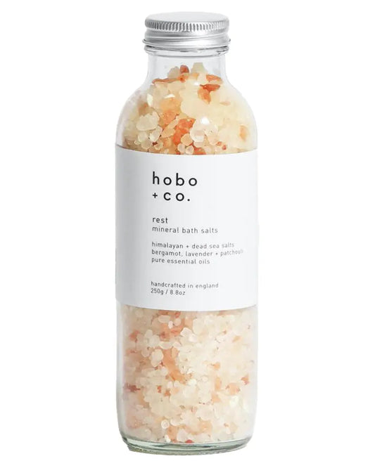 Buy Hobo + Co Bergamot, Lavender and Patchouli Mineral Bath Salts - Rest | Bath Saltss at Woven Durham