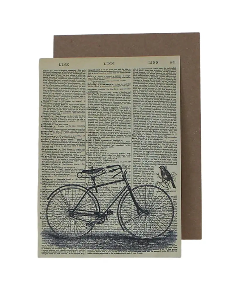 Buy WeAct Company Bicycle Dictionary Greetings Card | Greetings Cardss at Woven Durham