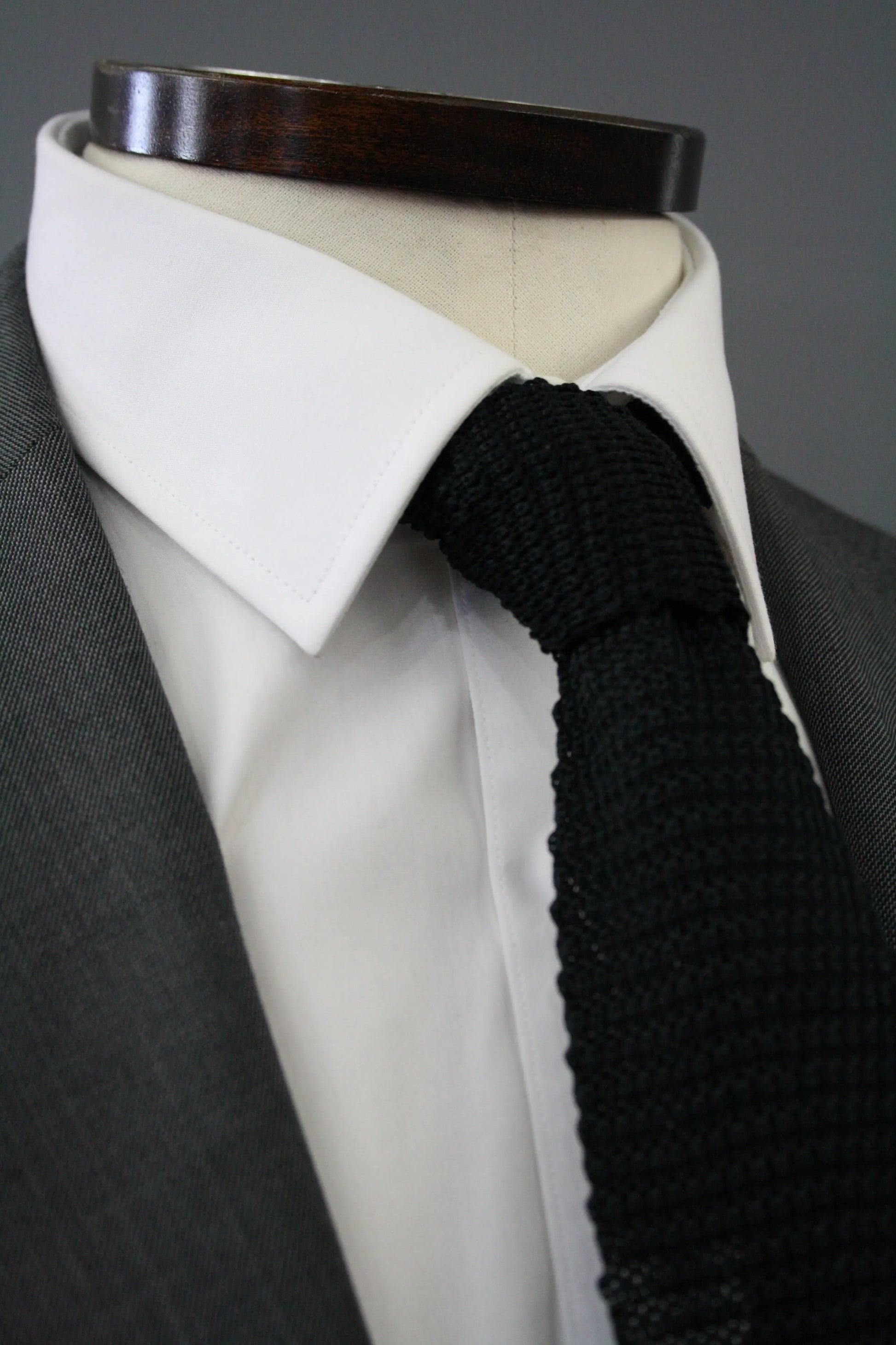 Black Knitted Silk Tie Knightsbridge Neckwear