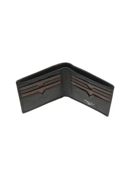 Black & Brown Grain Leather Wallet Dents