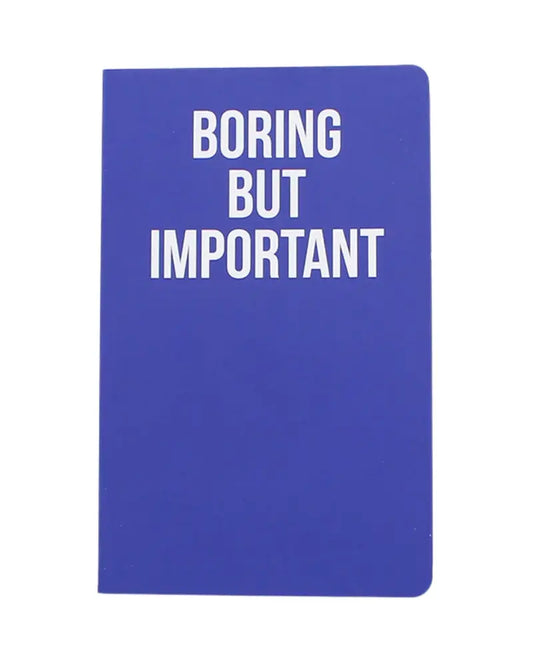 Buy WeAct Company Boring But Important A5 Lined Notebook - Blue | Notebookss at Woven Durham