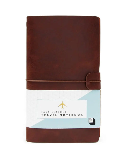 Buy Suck UK Brown Faux Leather Travel Notebook | Notebookss at Woven Durham