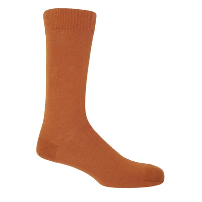 Buy Peper Harow Burntorange Classic Socks | Sockss at Woven Durham