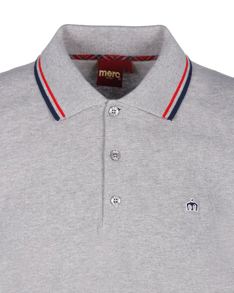 Card Polo Shirt - Grey Merc London