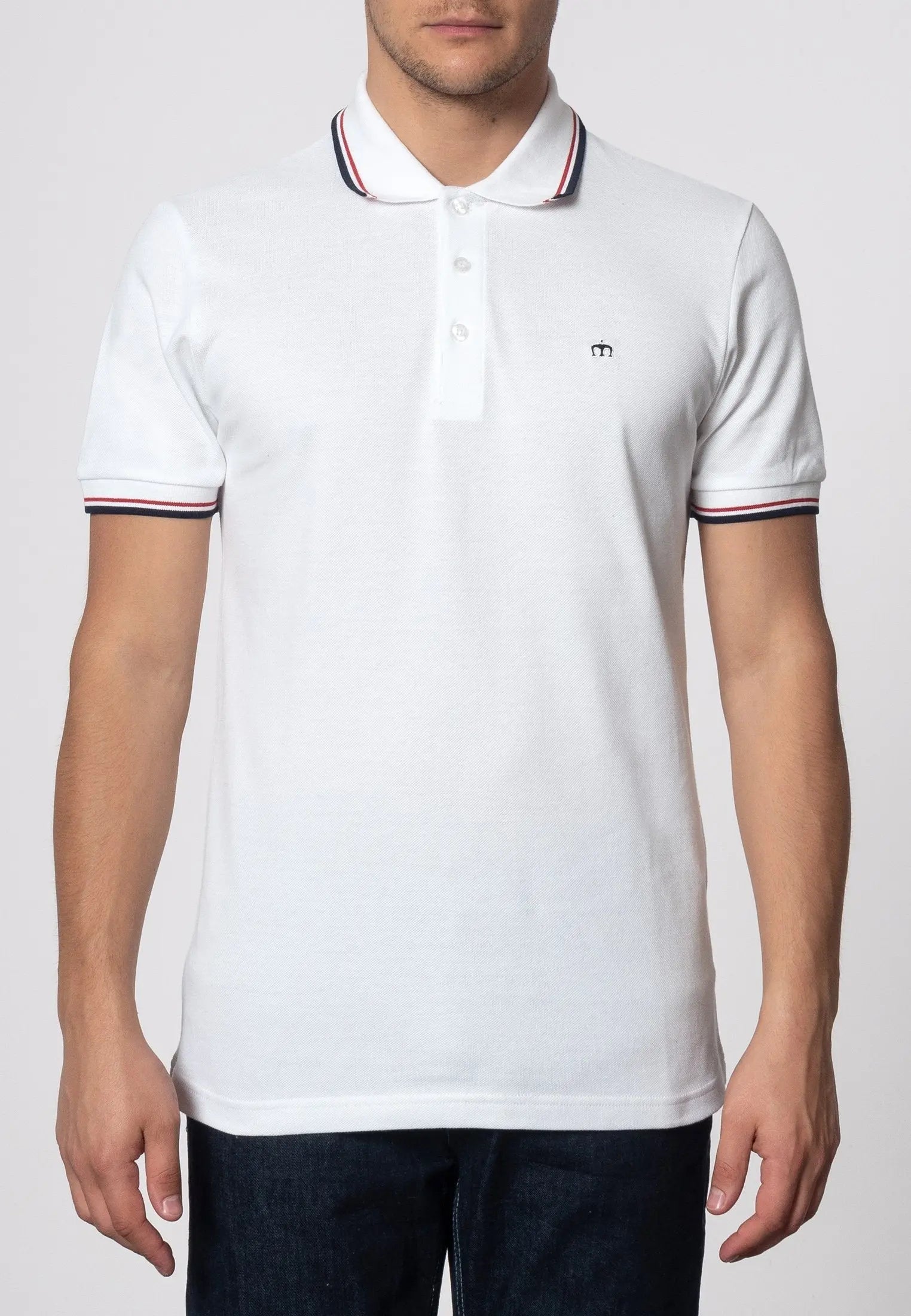 Merc London Card Polo Shirt - White From Woven Durham