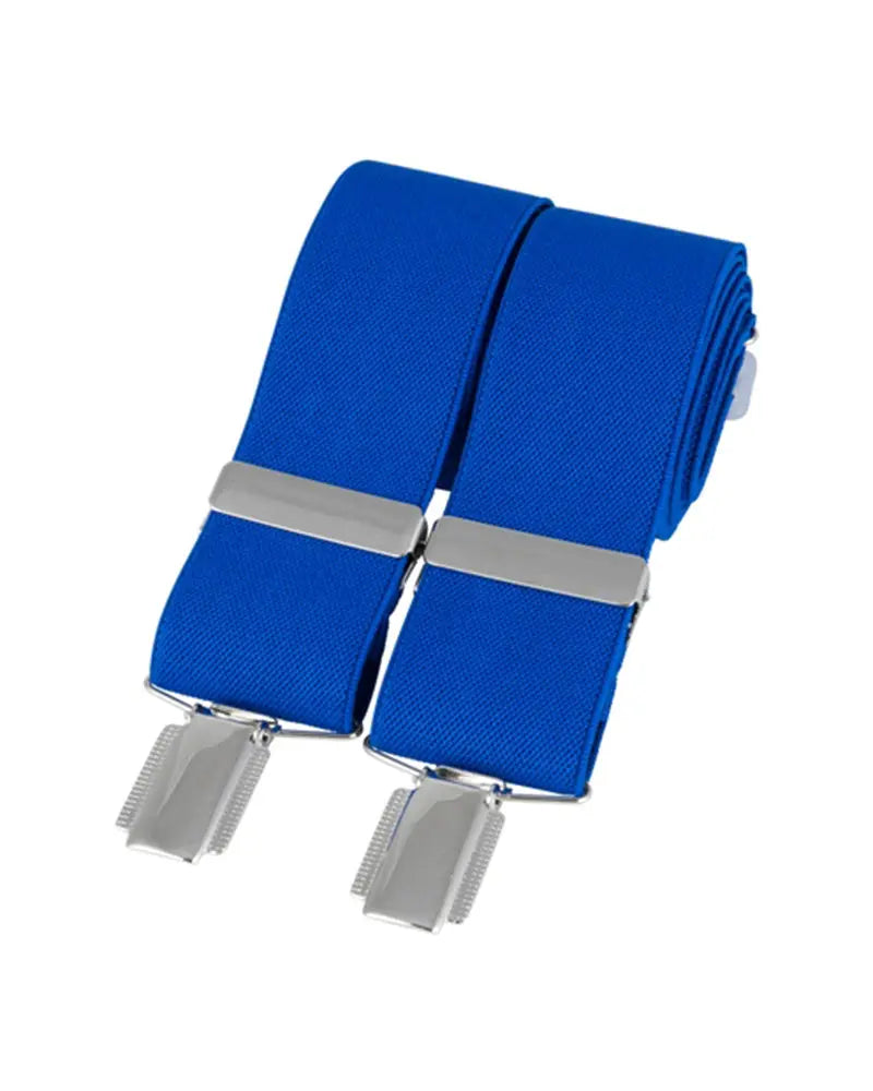 Clip-On Braces - Royal Blue David Aster