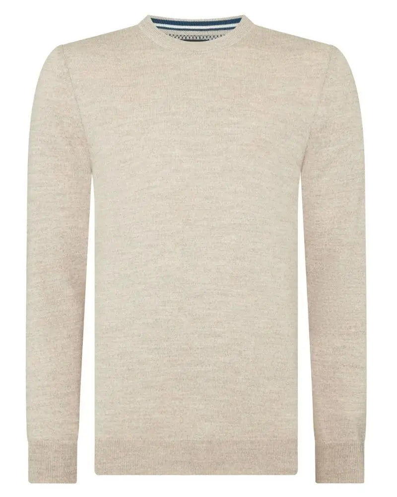 Buy Remus Uomo Crew Neck Jumper - Oatmeal | Crew-Neck Jumperss at Woven Durham