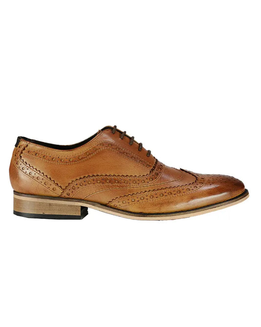 Diego Tan Brogues Front