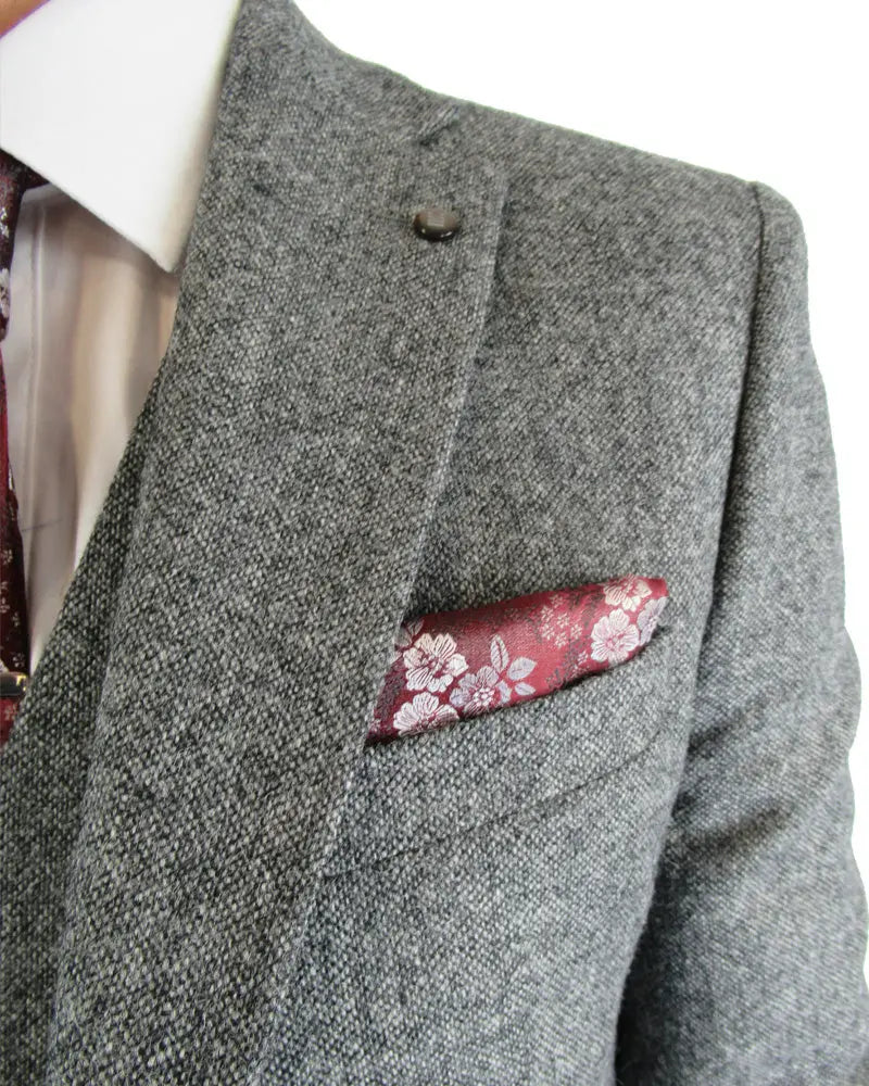 Torre grey clearance tweed suit