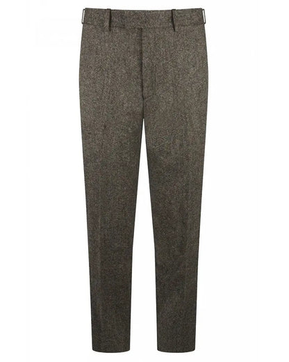 Torre Donegal Tweed Suit Trouser - Brown From Woven Durham