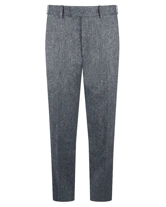 Torre Donegal Tweed Suit Trouser - Grey From Woven Durham