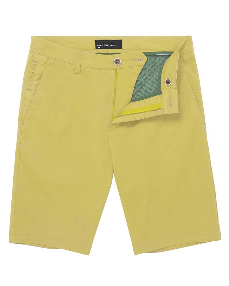 Buy Remus Uomo Emilio Chino Shorts - Yellow | Shortss at Woven Durham