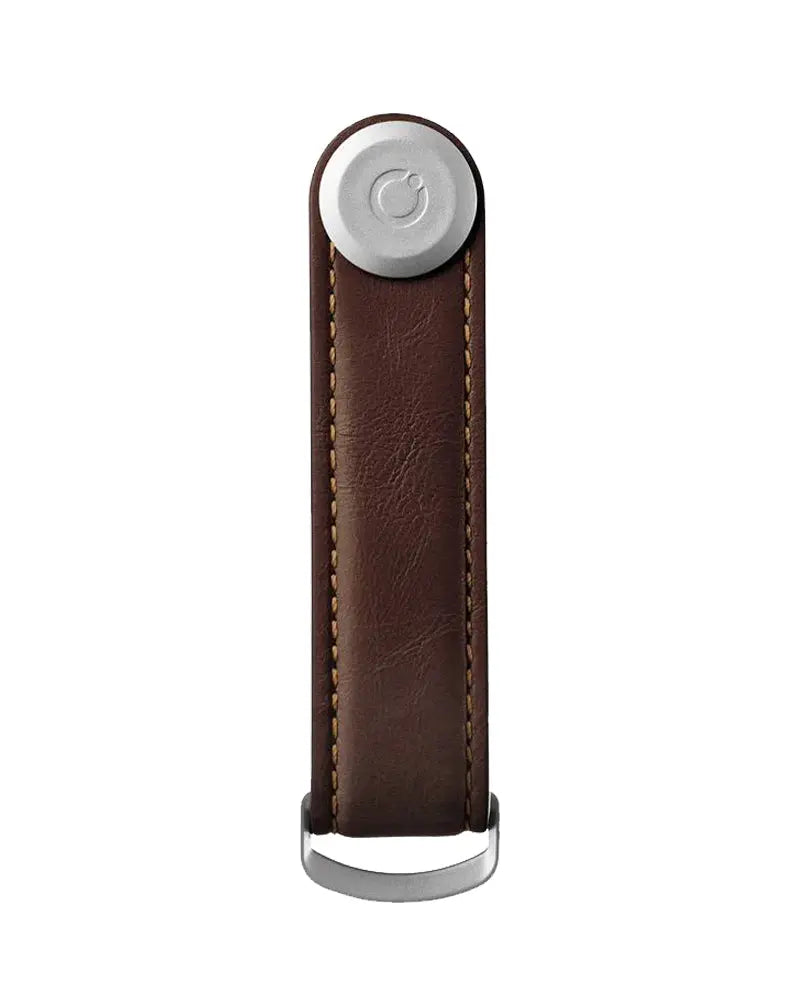 Buy Orbitkey Espresso Leather With Brown Stitching Key Organiser | Keyringss at Woven Durham