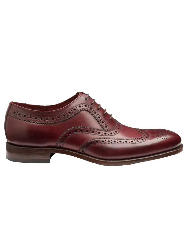 Buy Loake Fearnley Brogue Shoes - Burgundy | Oxford Shoess at Woven Durham