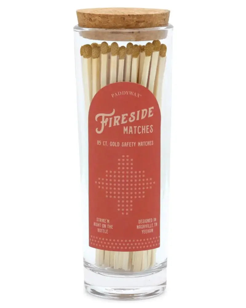 Fireside Tall Safety Matches - Gold Paddywax