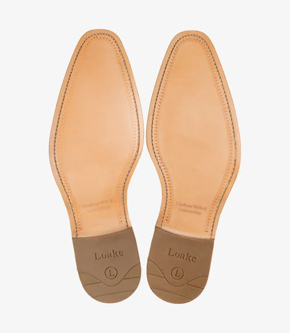 Foley Tan Semi-Brogue Shoes Loake