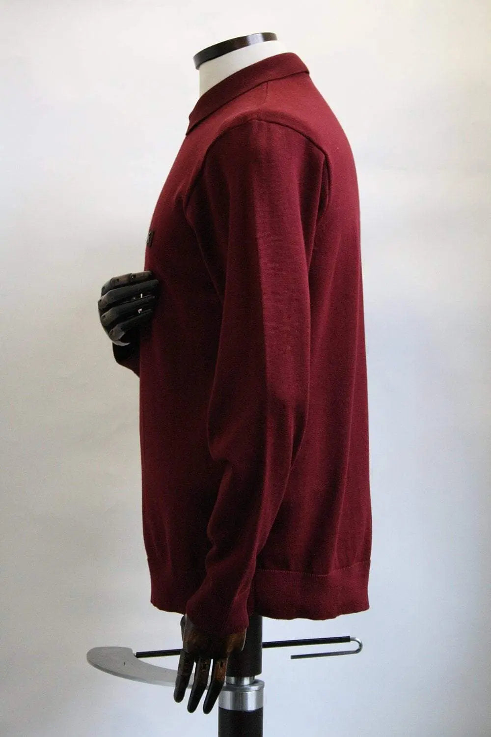 Francesco Port Long-Sleeved Knitted Polo Shirt Gabicci Vintage