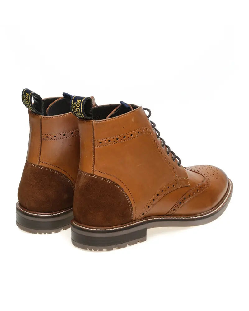 Buy John White Hector Brogue Boot - Tan | Lace-Up Bootss at Woven Durham