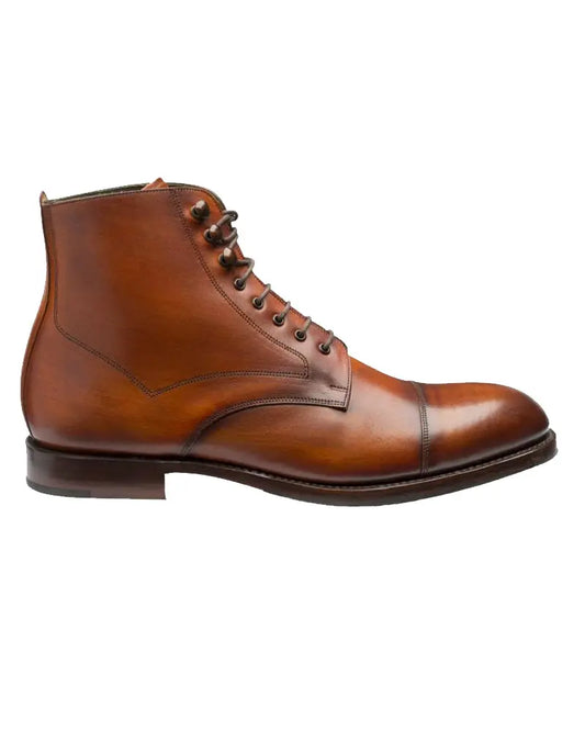 Buy Loake Hirst Lace Up Boot - Chestnut Brown | Chelsea Bootss at Woven Durham