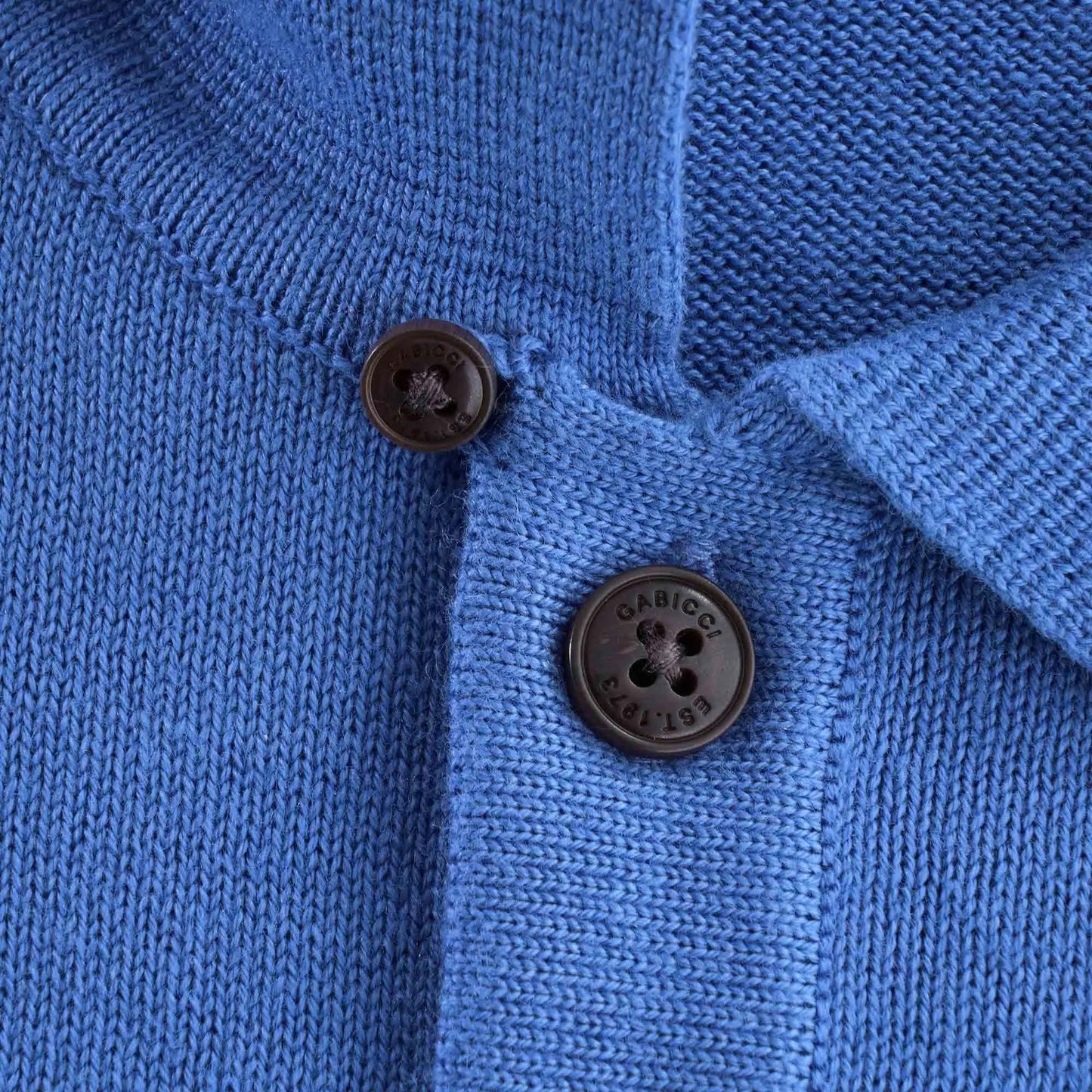 Jackson Knitted Polo - Blue Gabicci Vintage
