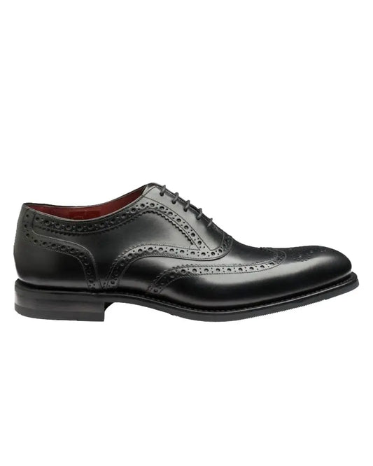 Buy Loake Kerridge Brogue Shoes - Black | Oxford Shoess at Woven Durham