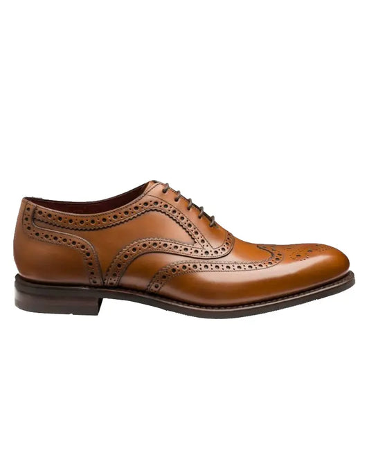 Buy Loake Kerridge Oxford Brogue Shoes - Cedar Brown | Oxford Shoess at Woven Durham