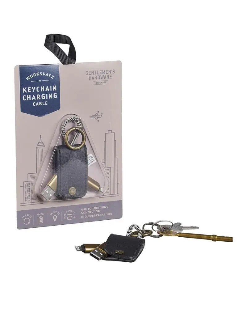 Buy Gentlemen's Hardware Keychain Charging Cable | Keyringss at Woven Durham