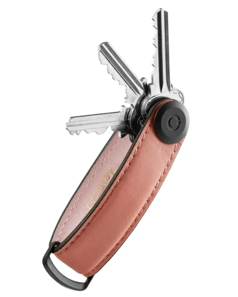 Buy Orbitkey Leather Key Organiser - Cotton Candy Pink | Keyringss at Woven Durham