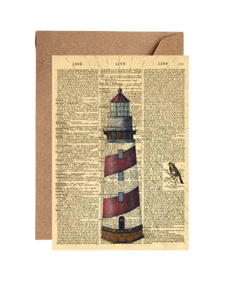 Buy WeAct Company Lighthouse Dictionary Greetings Card | Greetings Cardss at Woven Durham