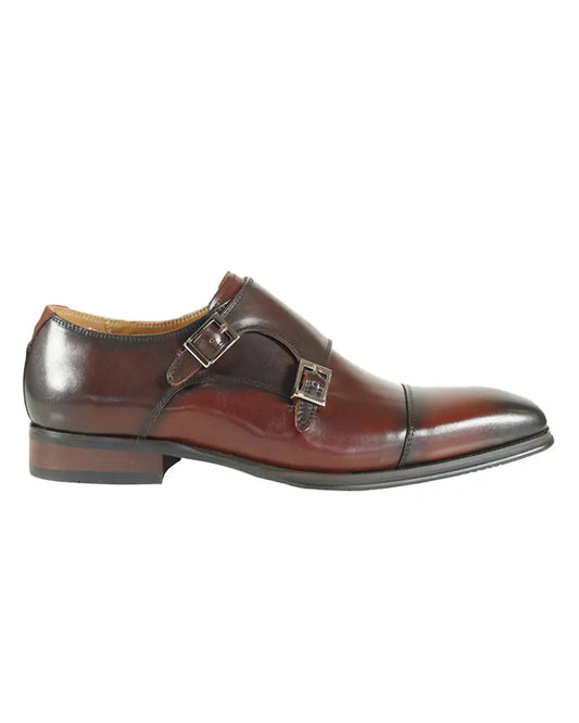 Buy Azor Lombardy Monk Shoe - Brown | Monk Shoess at Woven Durham