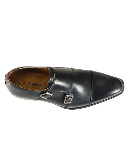 Buy Azor Lombardy Monk Shoes - Black | Monk Shoess at Woven Durham