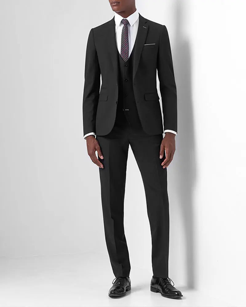 Men's Glen Check Suit Pants - Slim Fit Dark Red Black Pants - Stylish Suit  Trousers | WAM DENIM