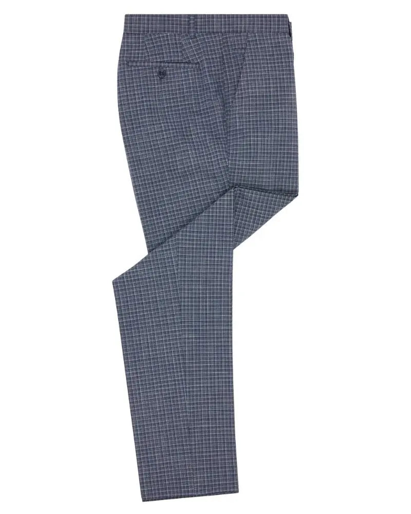 Buy Remus Uomo Lucian Check Suit Trouser - Blue | Suit Trouserss at Woven Durham